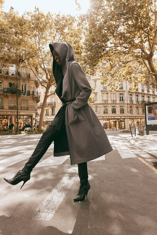 MANTA COAT - CHAR