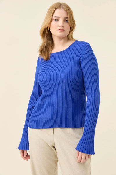 Darby Knit Top - Cobalt