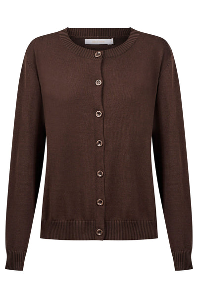 DARBY CARDIGAN- CHOCOLATE