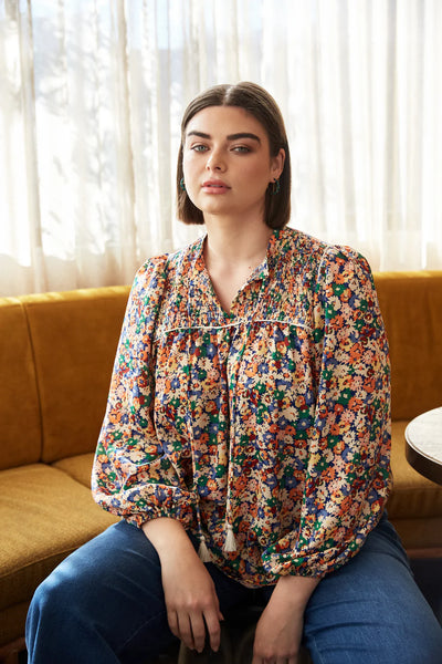 Romance Blouse - Meadow Bloom