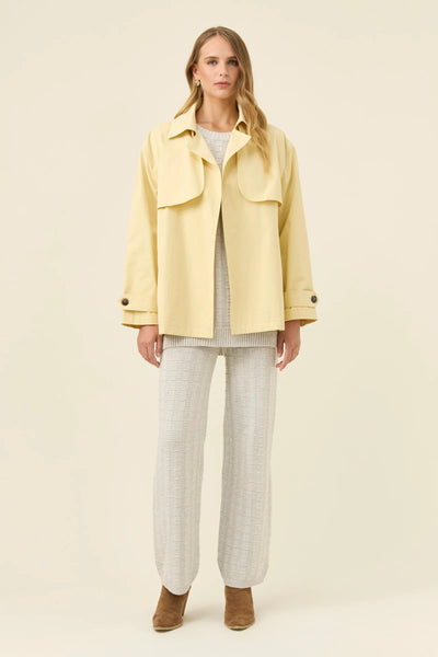 Farida Cropped Trench - Butter