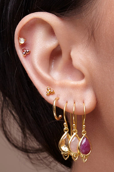 GUARDIAN ANGEL STUDS - GOLD