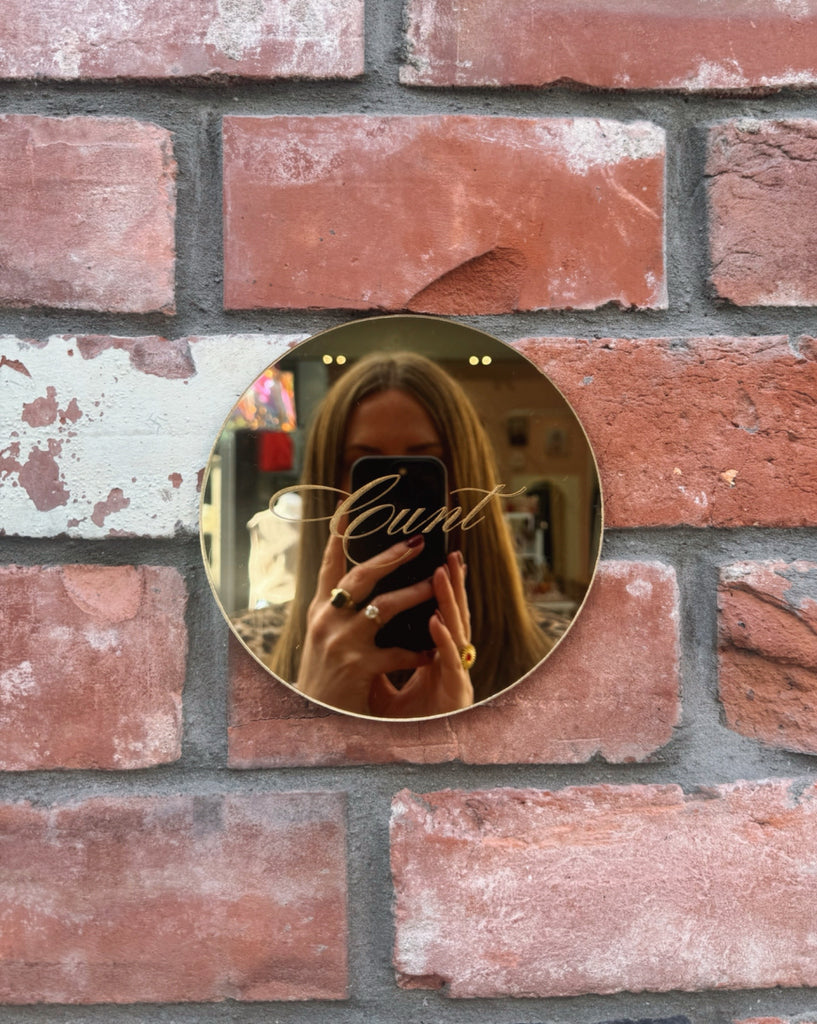 Cunt Mirror Gold