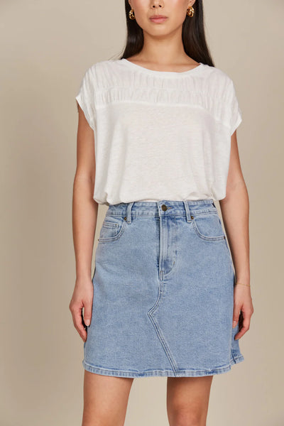 MARGOT DENIM SKIRT- STELLAR