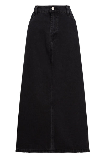 DALTON DENIM SKIRT- SLATE