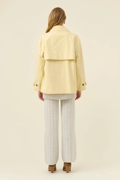 Farida Cropped Trench - Butter