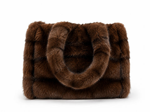 Chocolate Faux Fur Bag