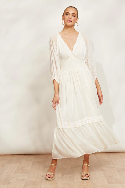 SERENO MAXI DRESS - PEARL