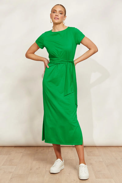 VERANO TIE DRESS - EMERALD