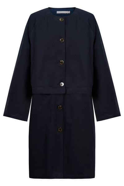 Farida Convertible Coat - NAVY