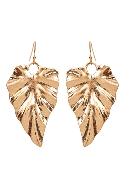 MIZU LEAF EARRING - GOLD