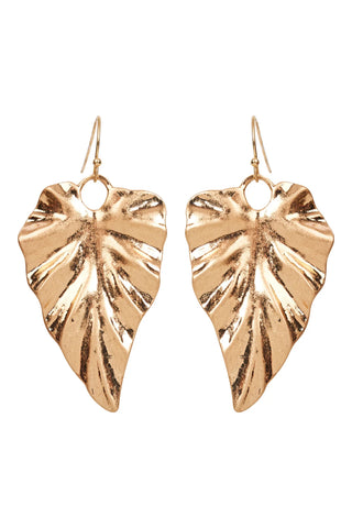 MIZU LEAF EARRING - GOLD