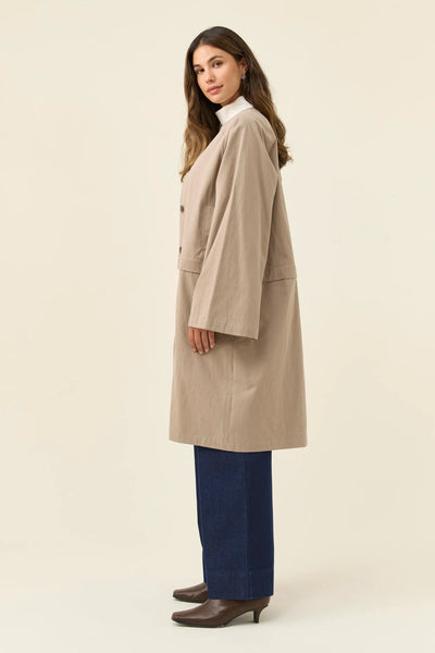 Farida Convertible Coat - Stone