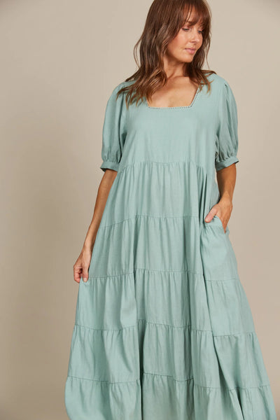 AMELIE MAXI- SEAFOAM