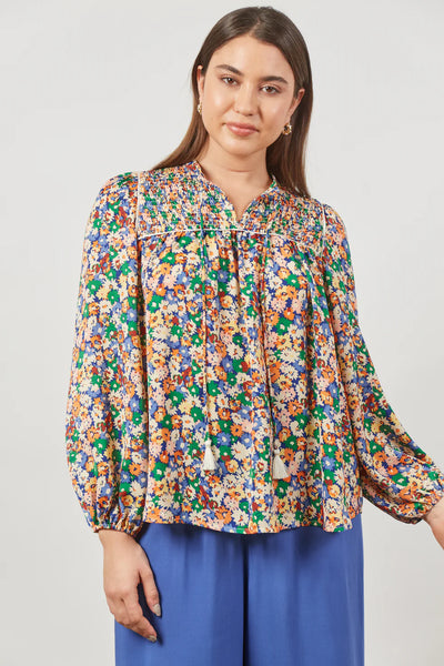 Romance Blouse - Meadow Bloom