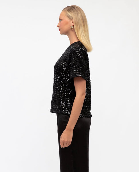 Black Sequin Tess