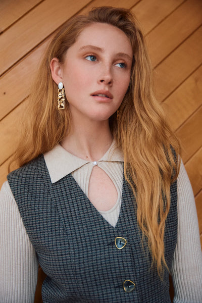 Nell Knit Top - Stone