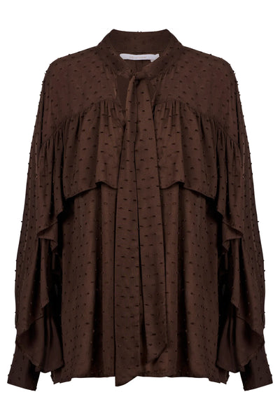 Della Blouse -  Chocolate