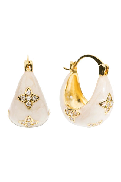 AMIRA GEM EARRING - PEARL