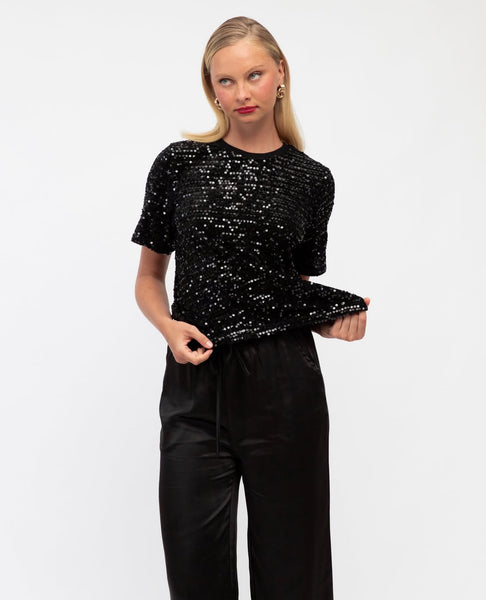 Black Sequin Tess