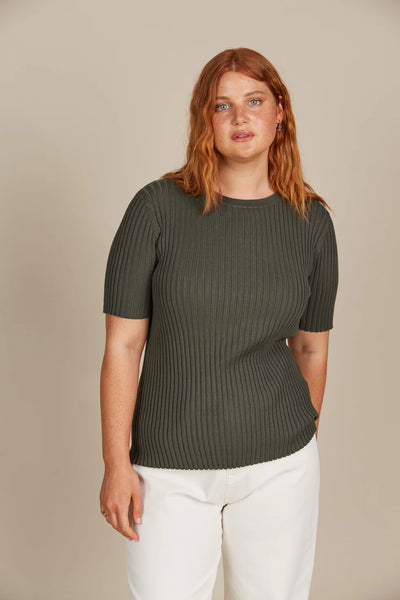 JULIETTE TOP- OLIVE