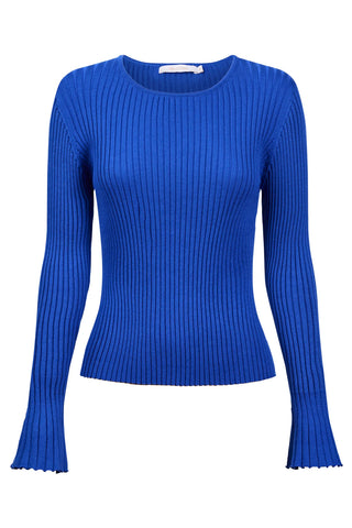 Darby Knit Top - Cobalt