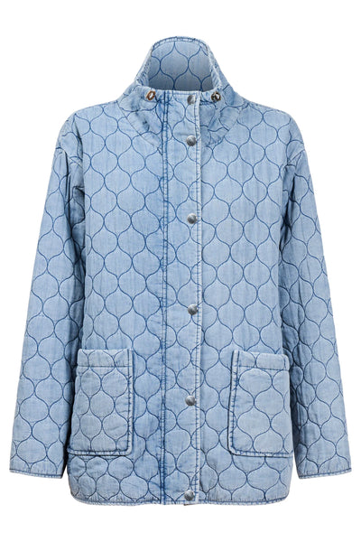 SANSI QUILTED JACKET - DENIM