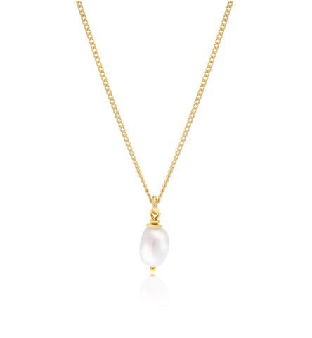 MARGOT PEARL NECKLACE- GOLD