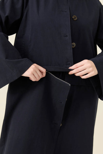 Farida Convertible Coat - NAVY