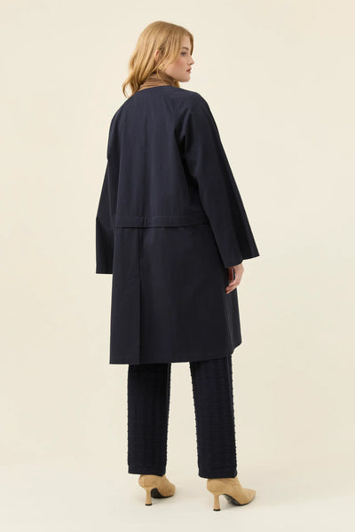 Farida Convertible Coat - NAVY