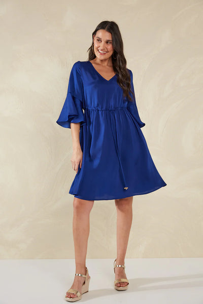 PORTOFINO TIE DRESS- LAGO