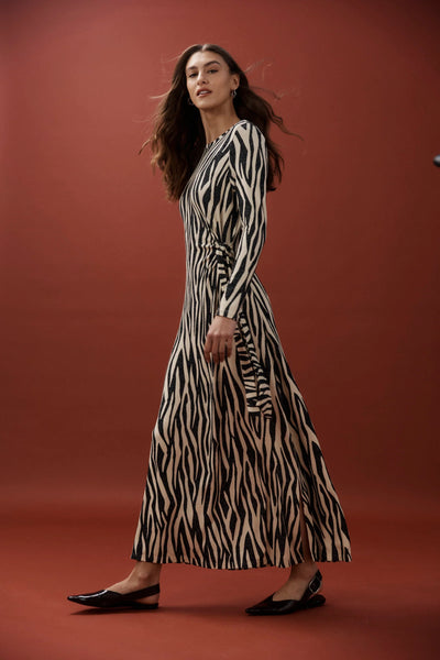 ARIA TIE MAXI DRESS - NOMAD