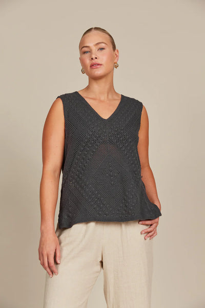 SYLVIE TOP- GRAPHITE