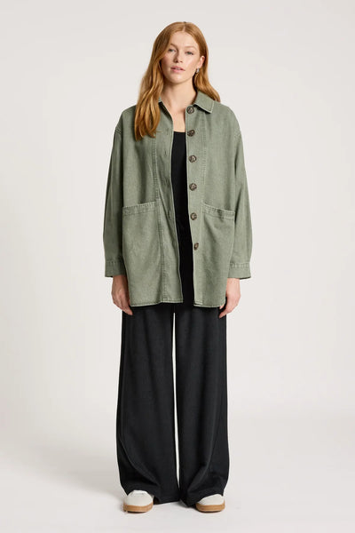 BODHI DENIM JACKET - OLIVE