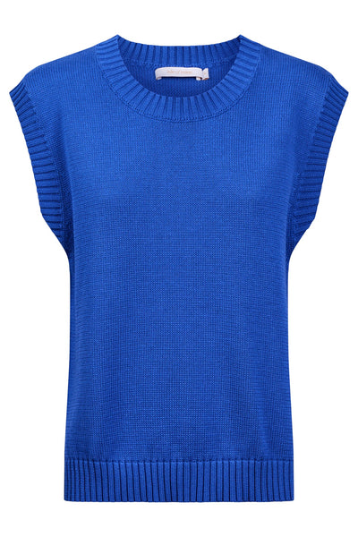 Darby Knit Vest - Cobalt