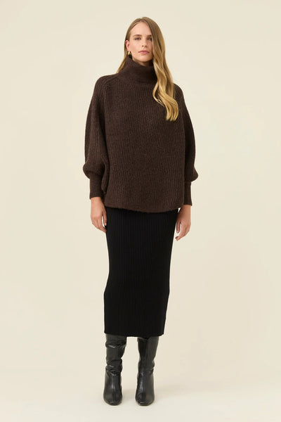 Miru Poncho - Chocolate