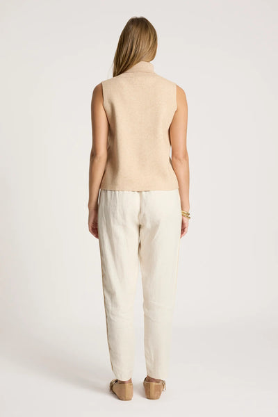ZALA KNIT VEST - BISQUE