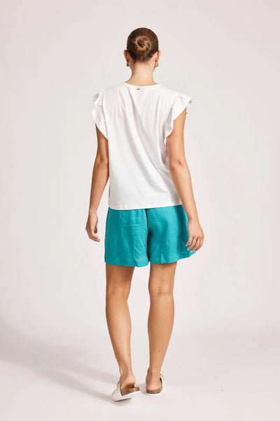 FRANCIA FRILL TANK - WHITE