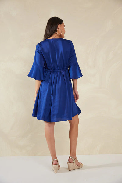 PORTOFINO TIE DRESS- LAGO