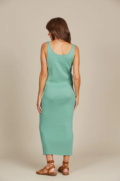 ADELE TANK DRESS- SEAFOAM