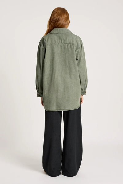 BODHI DENIM JACKET - OLIVE