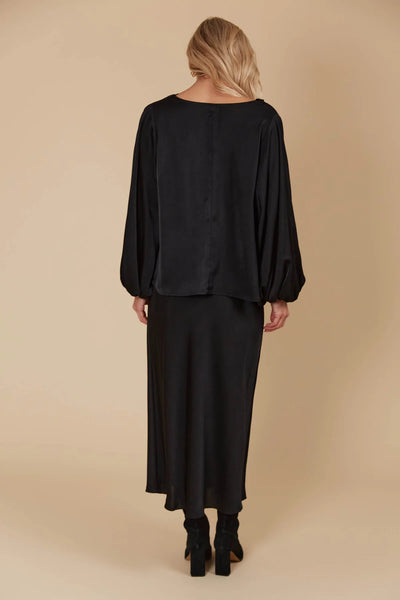 MAIA COWL TOP - ONYX