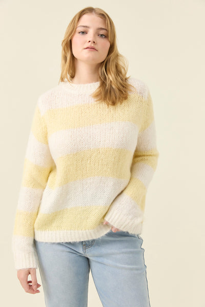 Pallas Stripe Jumper - Butter