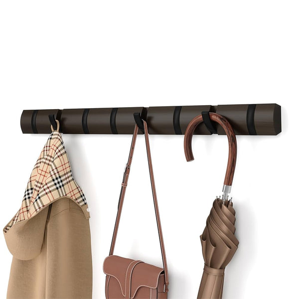 FLIP 8 WALL HOOK- WALNUT