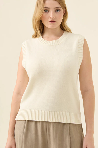 Darby Knit Vest - Ivory