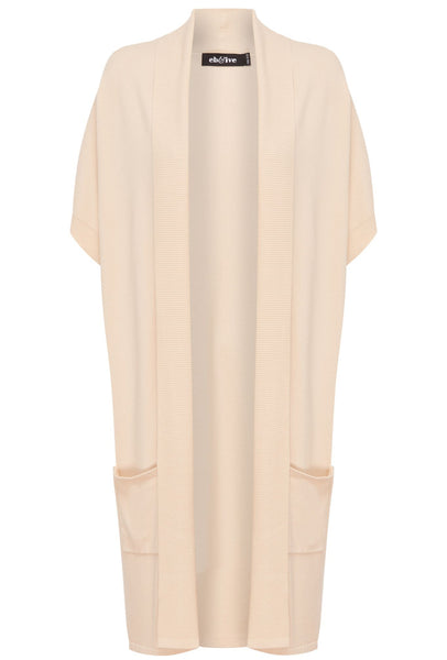 PALMER VEST CARDIGAN - ECRU