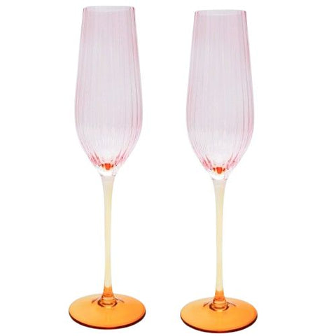 Ellie Ombre Champagne Glass
