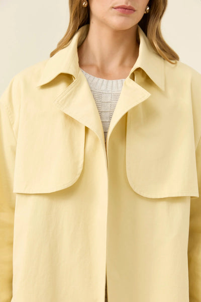 Farida Cropped Trench - Butter