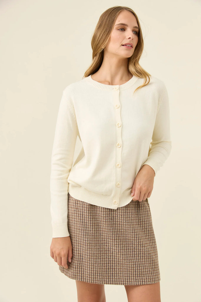 DARBY CARDIGAN- IVORY
