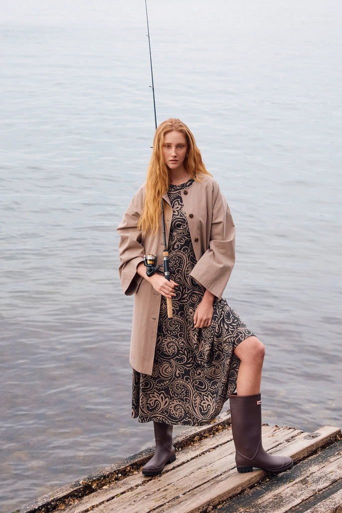 Farida Convertible Coat - Stone